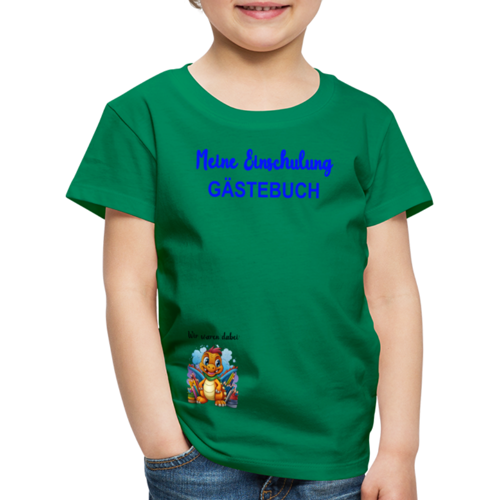 Kinder Premium T-Shirt "Gästebuch2" - Kelly Green