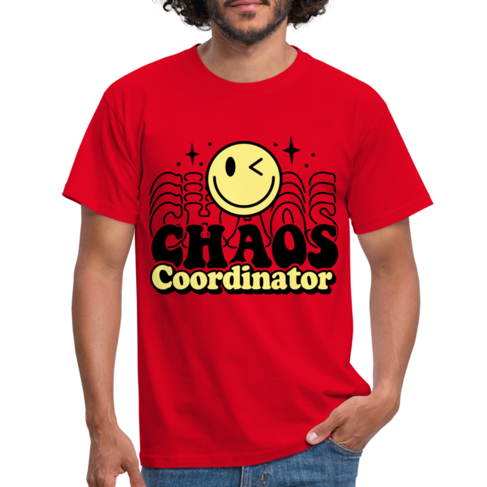 Männer T-Shirt "CHAOS Coordinator" - Rot
