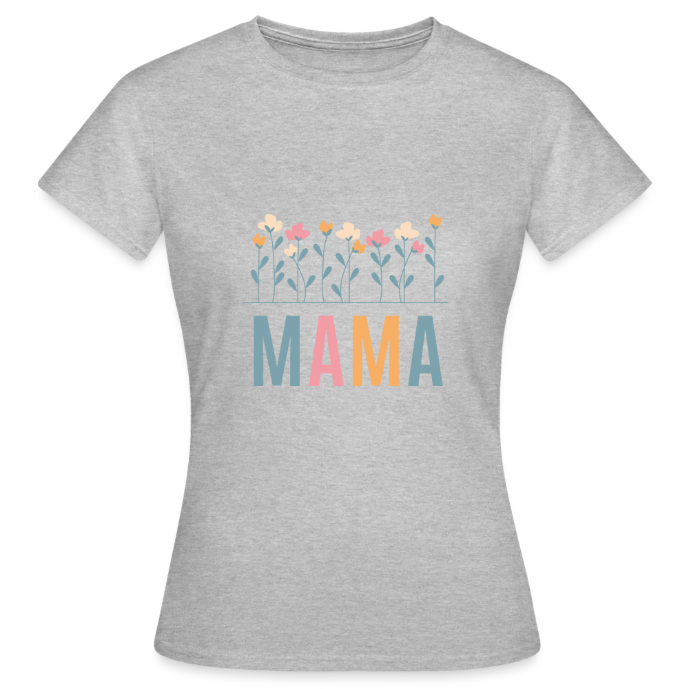 Frauen T-Shirt "Mama" - Grau meliert