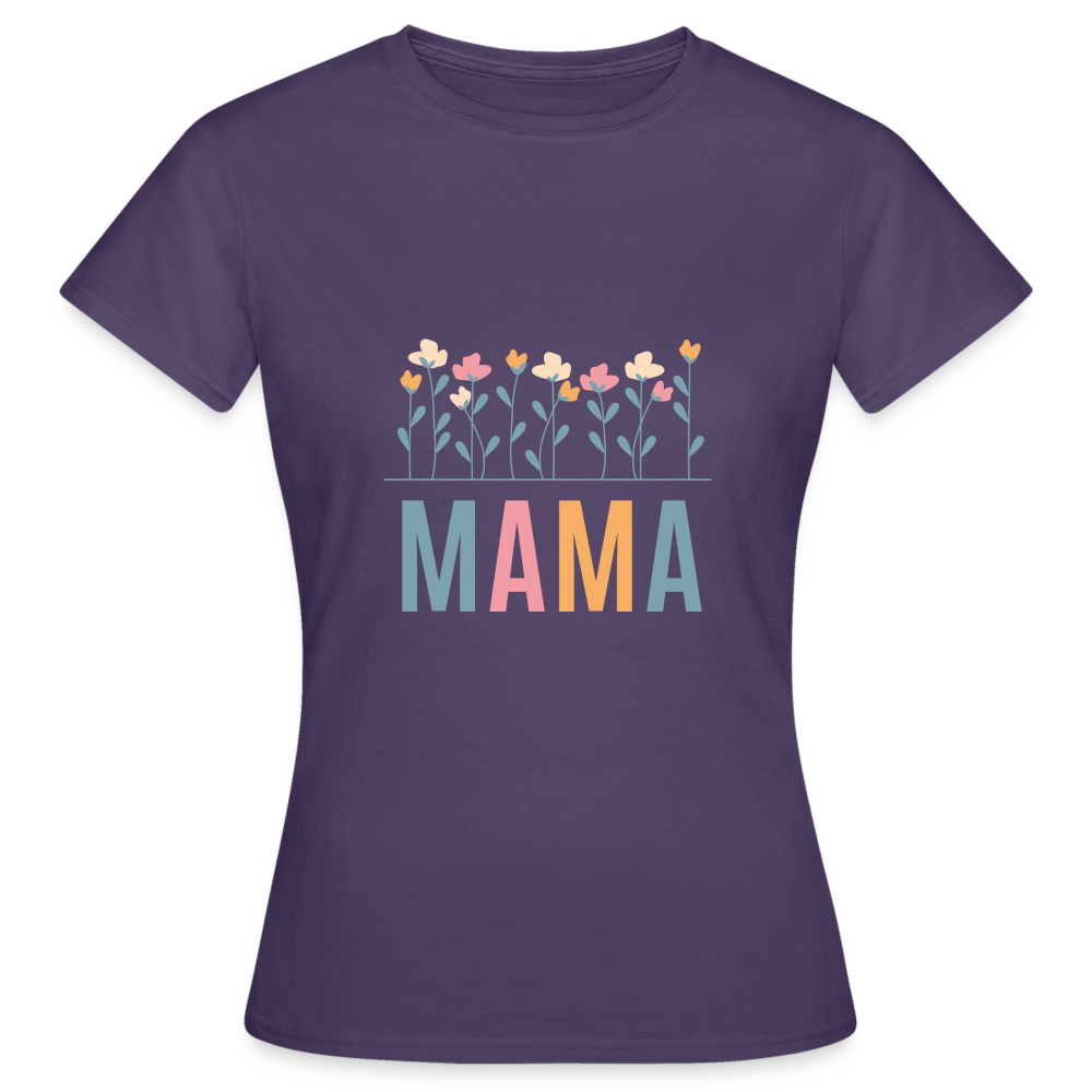 Frauen T-Shirt "Mama" - Dunkellila
