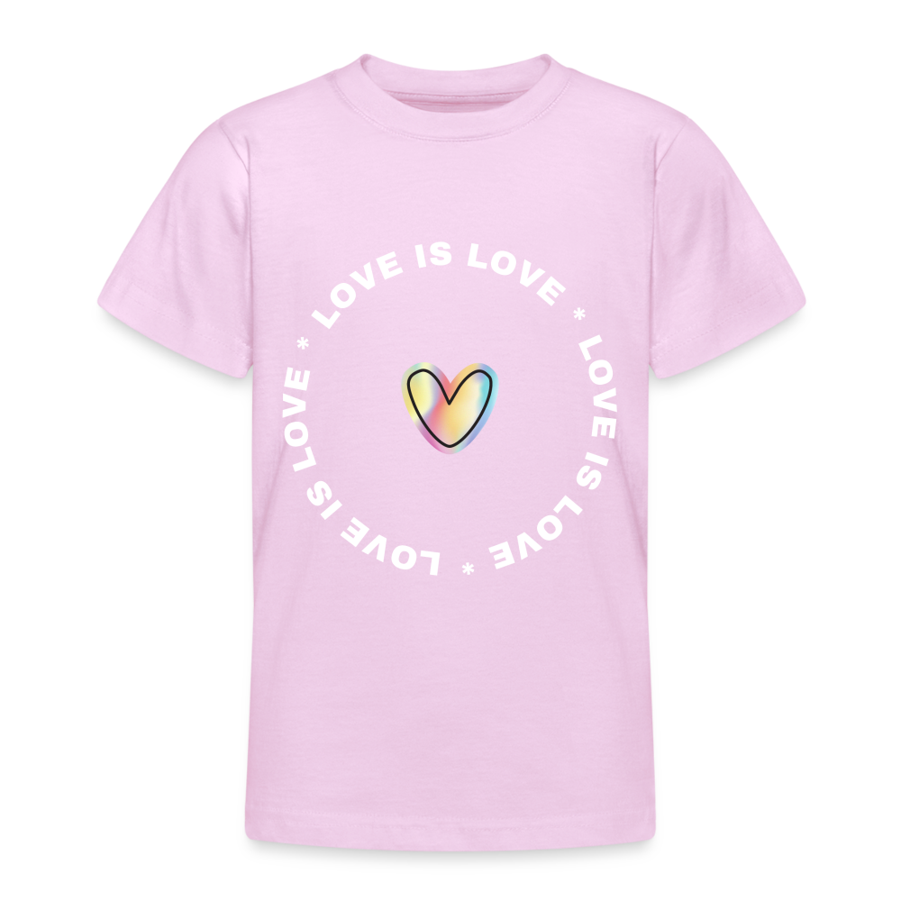 Teenager T-Shirt "Love is Love" - Hellrosa