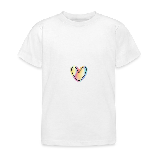 Kinder T-Shirt "Love is Love" - weiß