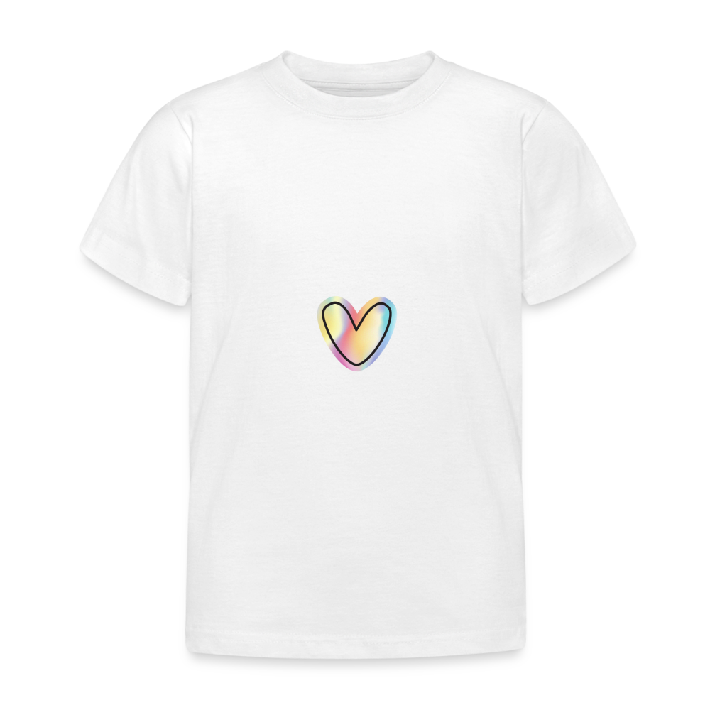 Kinder T-Shirt "Love is Love" - weiß