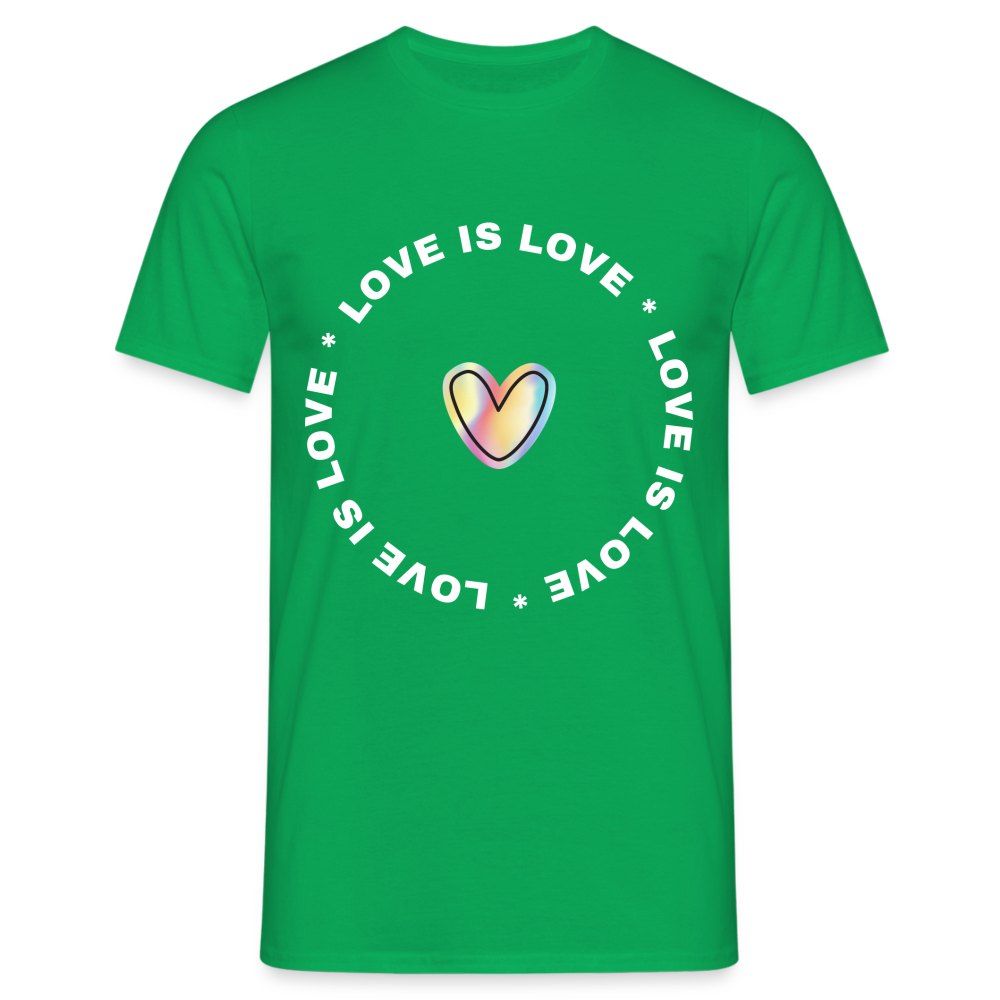 Männer T-Shirt "Love is Love" - Kelly Green