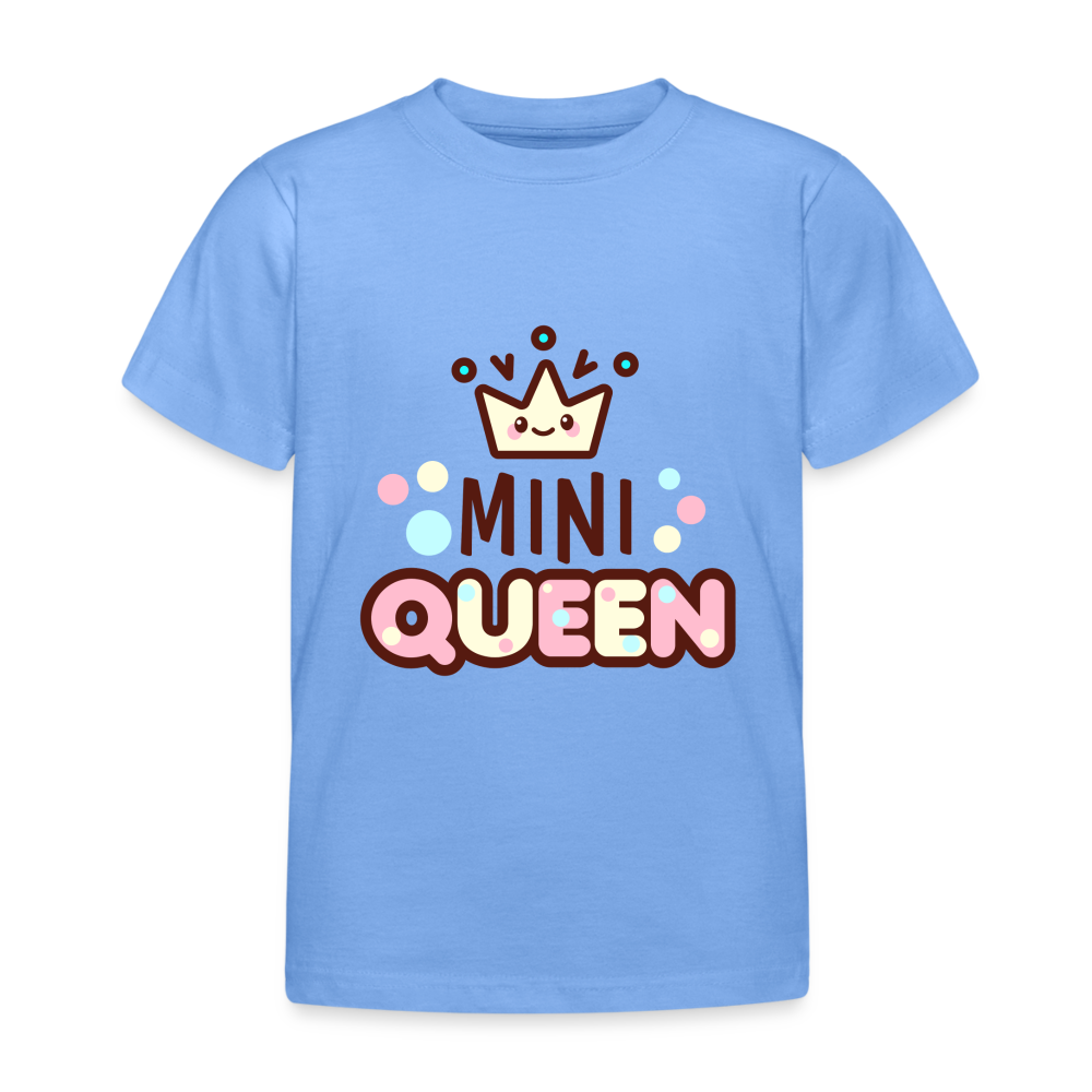 Kinder T-Shirt "Mini Queen" - Himmelblau