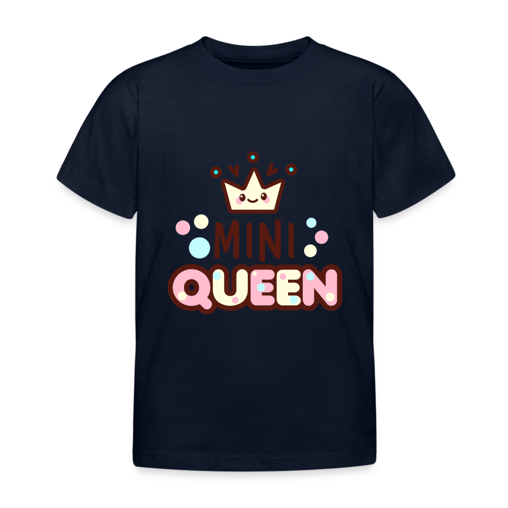 Kinder T-Shirt "Mini Queen" - Navy
