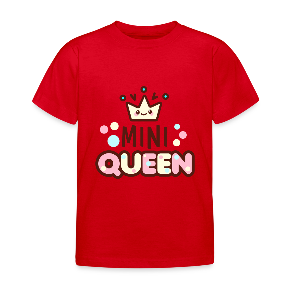 Kinder T-Shirt "Mini Queen" - Rot