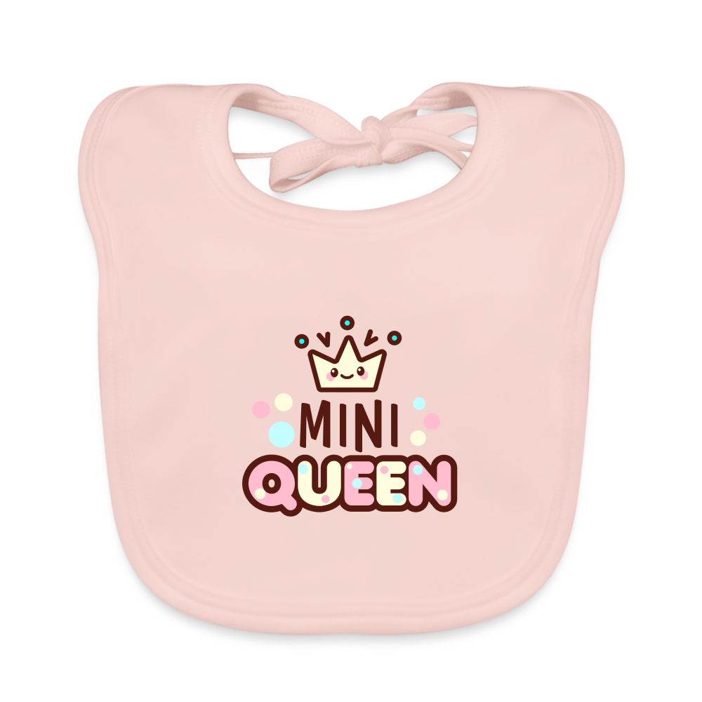 Baby Bio-Lätzchen "Mini Queen" - Rose