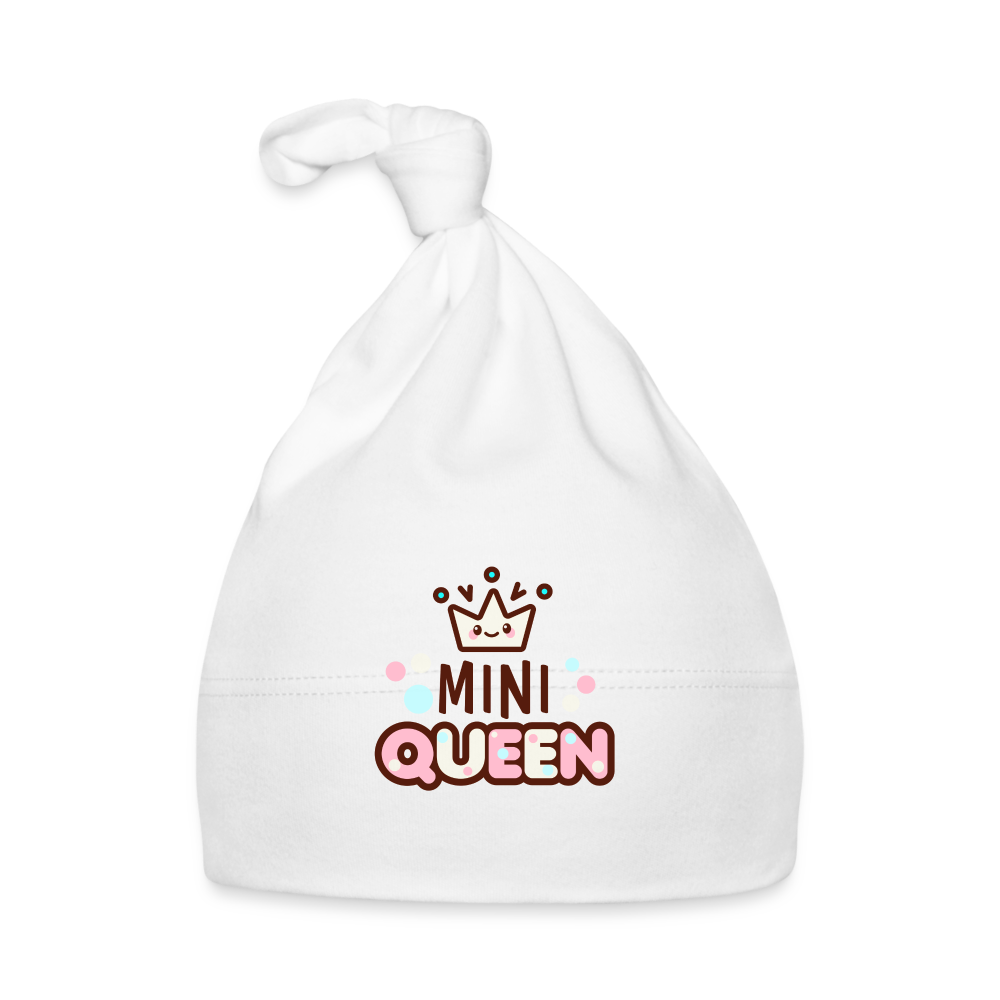 Baby Mütze "Mini Queen" - weiß