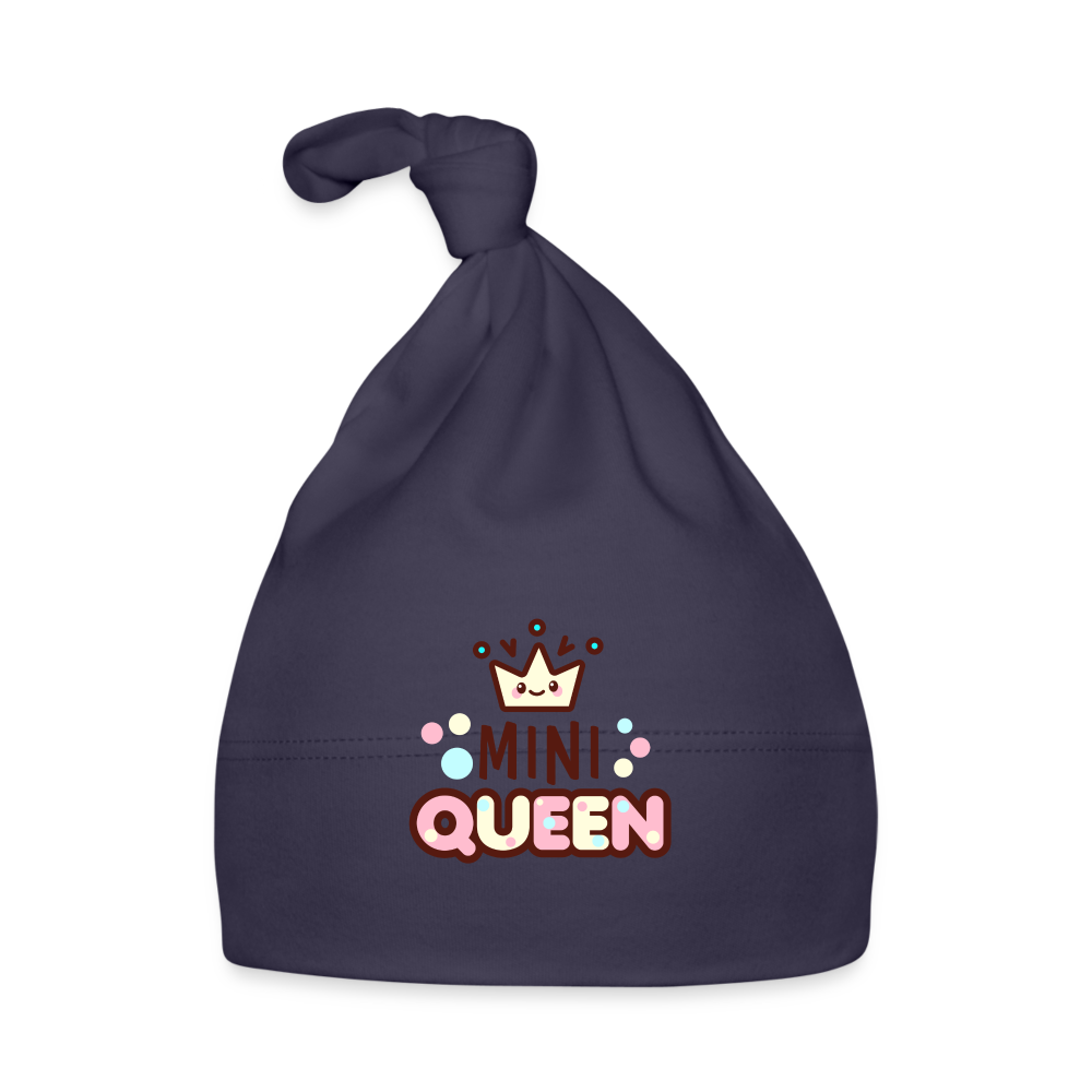 Baby Mütze "Mini Queen" - Navy