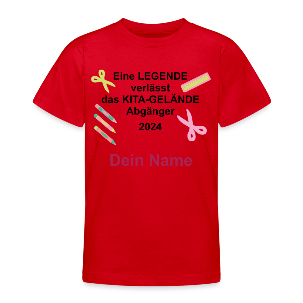 Teenager T-Shirt „Eine Legende 2“ - Rot