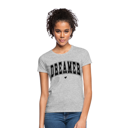 Frauen T-Shirt "DREAMER" - Grau meliert