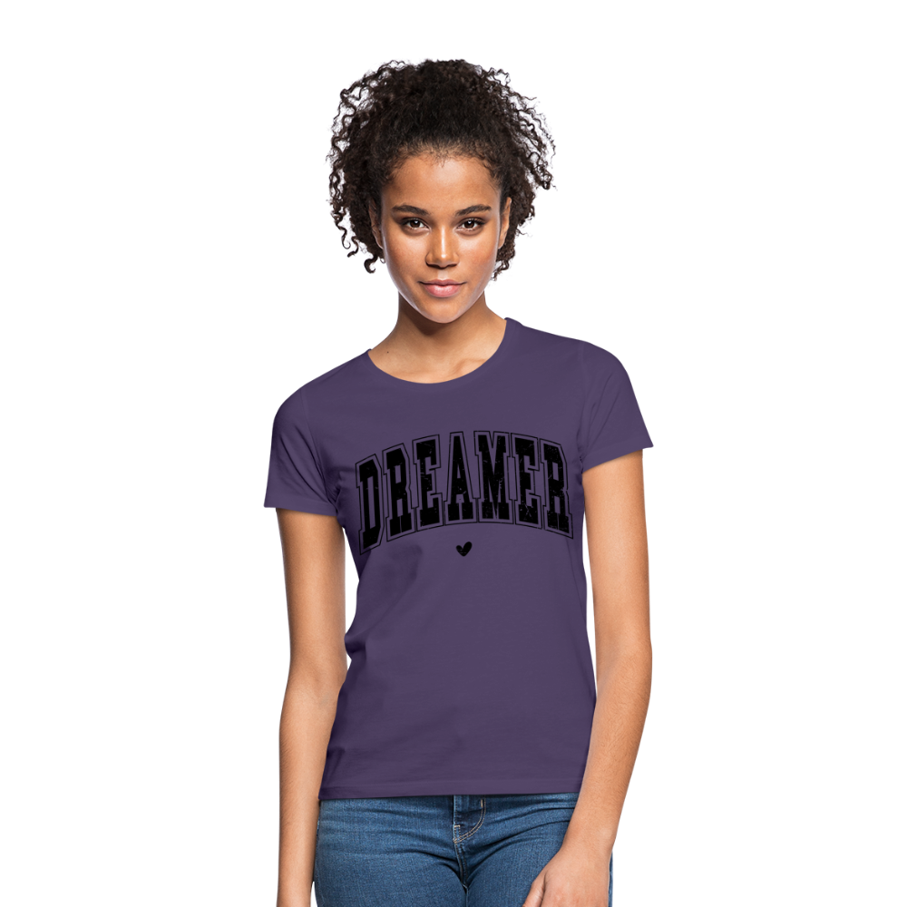 Frauen T-Shirt "DREAMER" - Dunkellila
