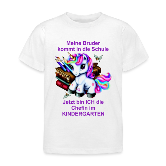 Kinder T-Shirt "Mein Bruder..." - weiß