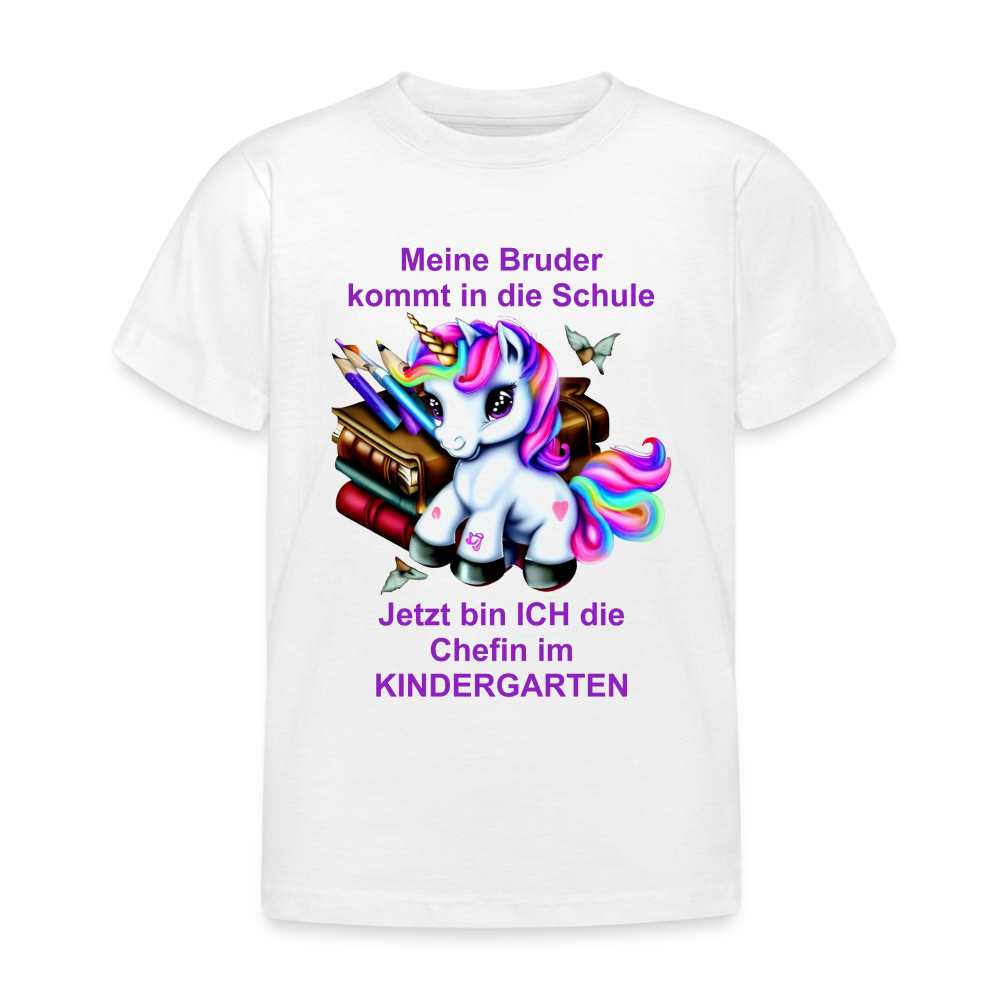 Kinder T-Shirt "Mein Bruder..." - weiß