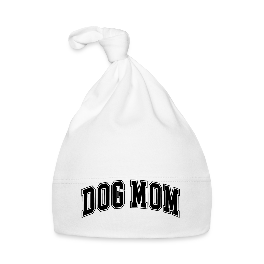 Baby Mütze "Dog Mom" - weiß