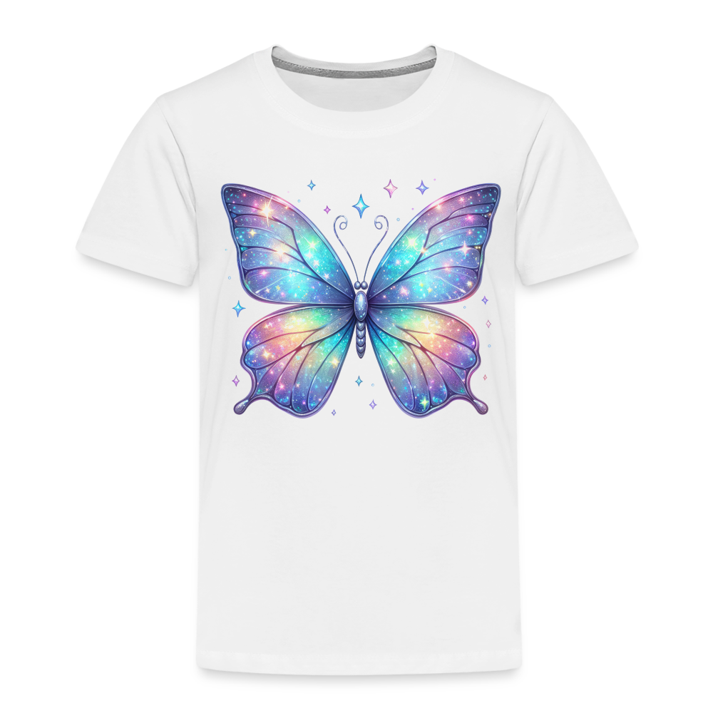 Kinder Premium T-Shirt "Schmetterling3" - weiß