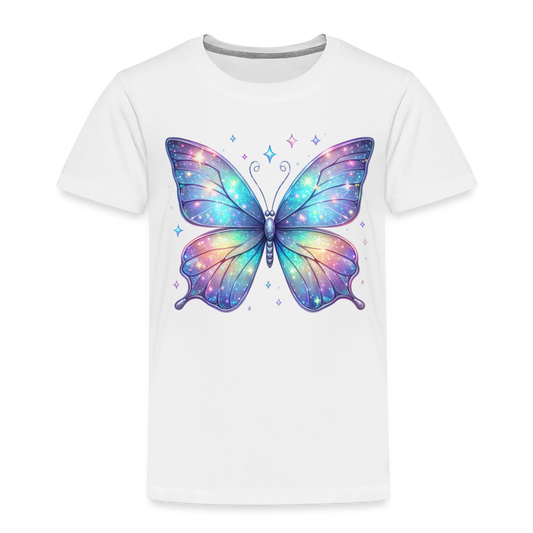 Kinder Premium T-Shirt "Schmetterling3" - weiß