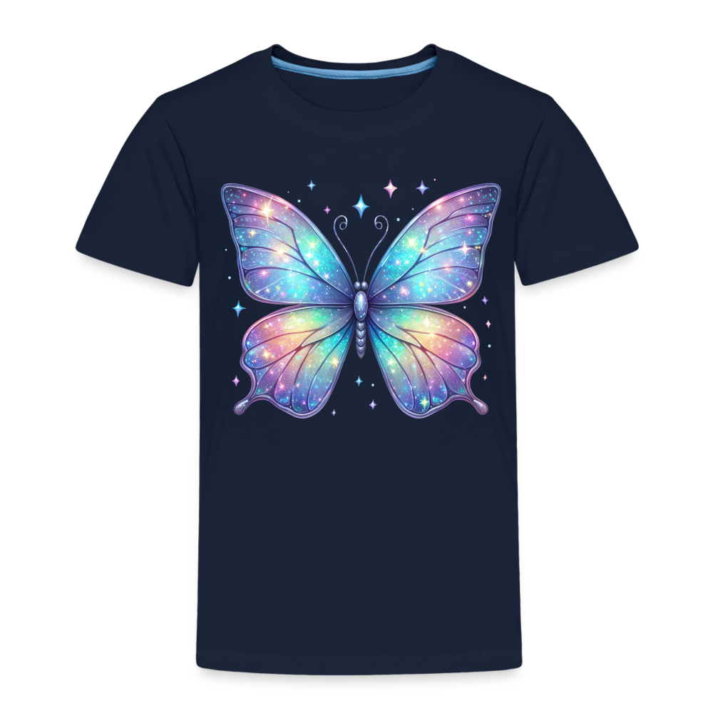 Kinder Premium T-Shirt "Schmetterling3" - Navy