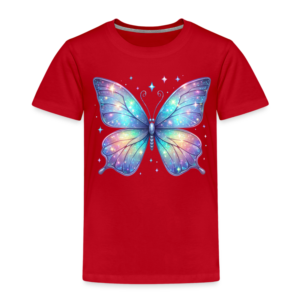 Kinder Premium T-Shirt "Schmetterling3" - Rot
