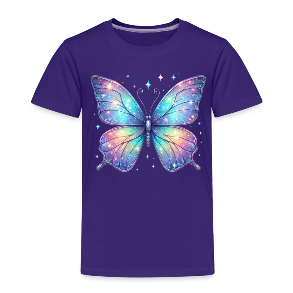 Kinder Premium T-Shirt "Schmetterling3" - Lila