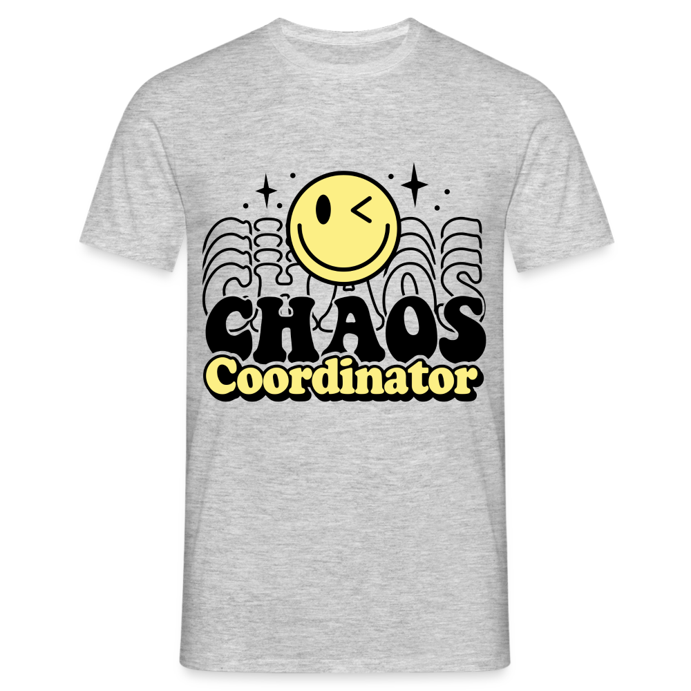 Männer T-Shirt "CHAOS Coordinator" - Grau meliert