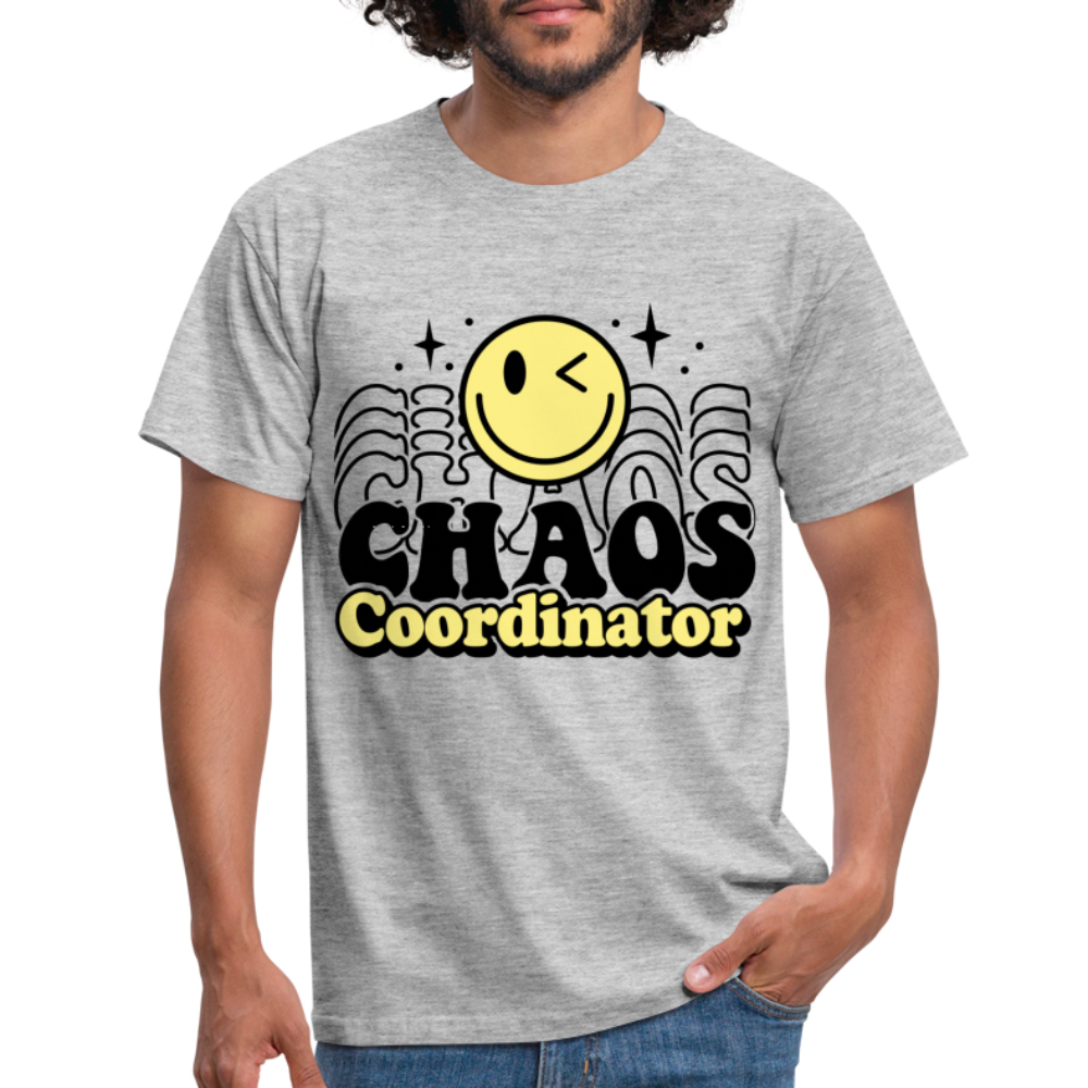 Männer T-Shirt "CHAOS Coordinator" - Grau meliert
