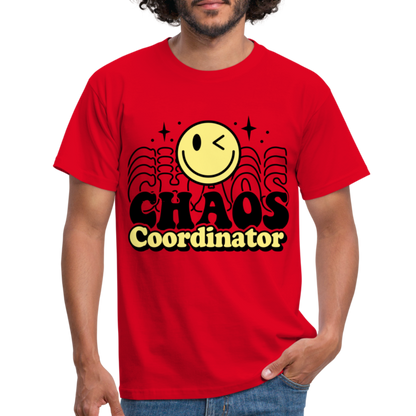 Männer T-Shirt "CHAOS Coordinator" - Rot