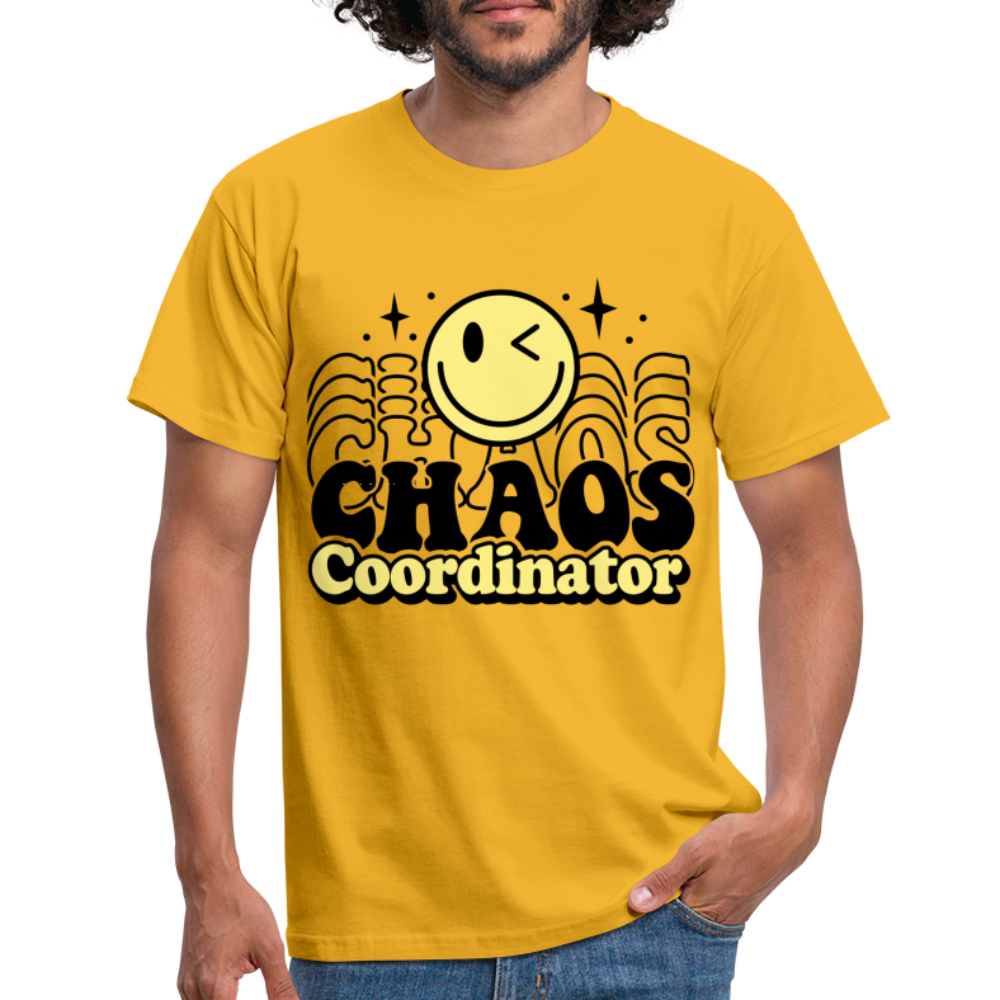 Männer T-Shirt "CHAOS Coordinator" - Gelb