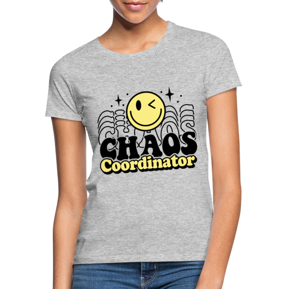 Frauen T-Shirt "CHAOS Coordinator" - Grau meliert