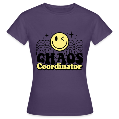 Frauen T-Shirt "CHAOS Coordinator" - Dunkellila