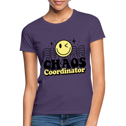 Frauen T-Shirt "CHAOS Coordinator" - Dunkellila