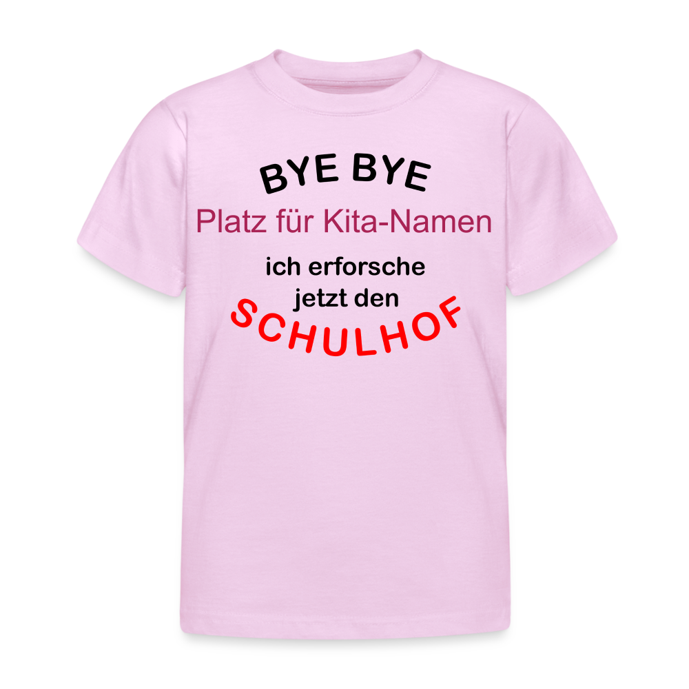 Kinder T-Shirt "BYE BYE" - Hellrosa