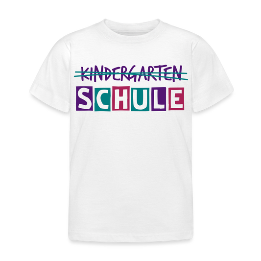 Kinder T-Shirt "Schule2" - weiß