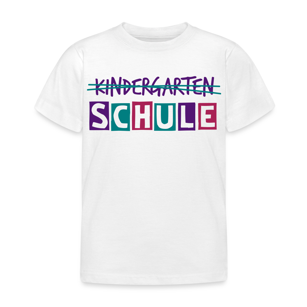Kinder T-Shirt "Schule2" - weiß