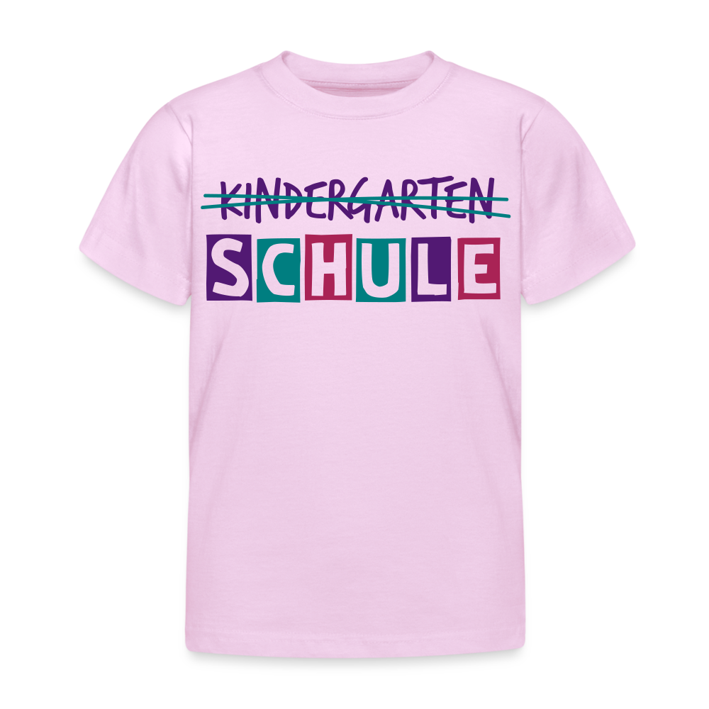 Kinder T-Shirt "Schule2" - Hellrosa