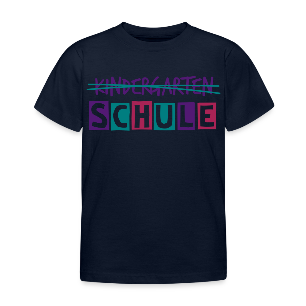 Kinder T-Shirt "Schule2" - Navy