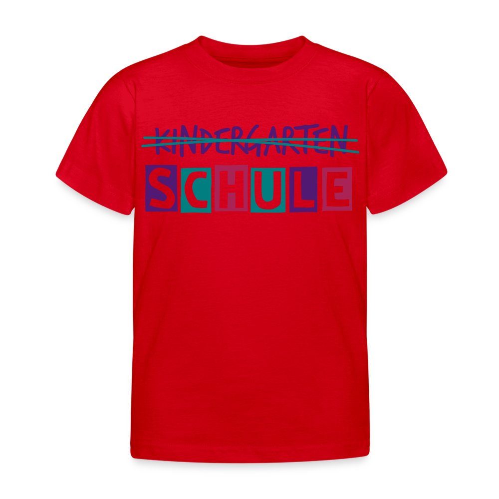 Kinder T-Shirt "Schule2" - Rot