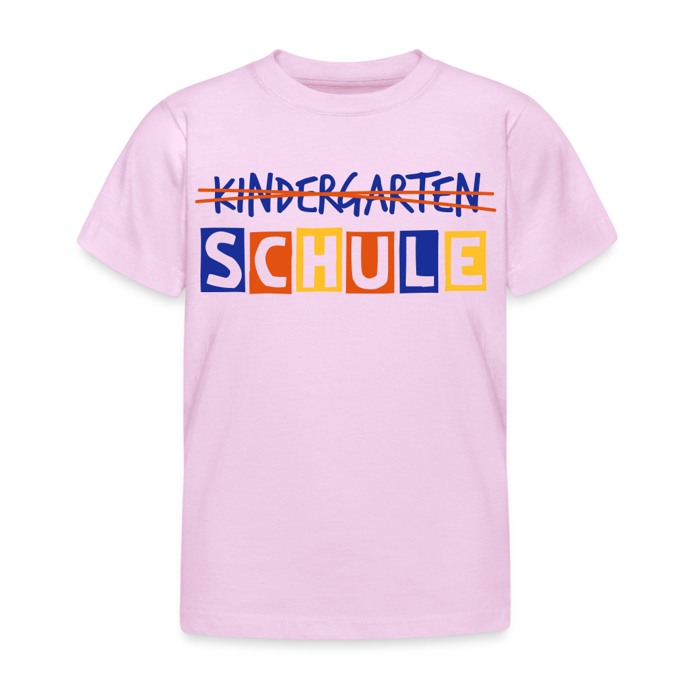 Kinder T-Shirt "Schule" - Hellrosa
