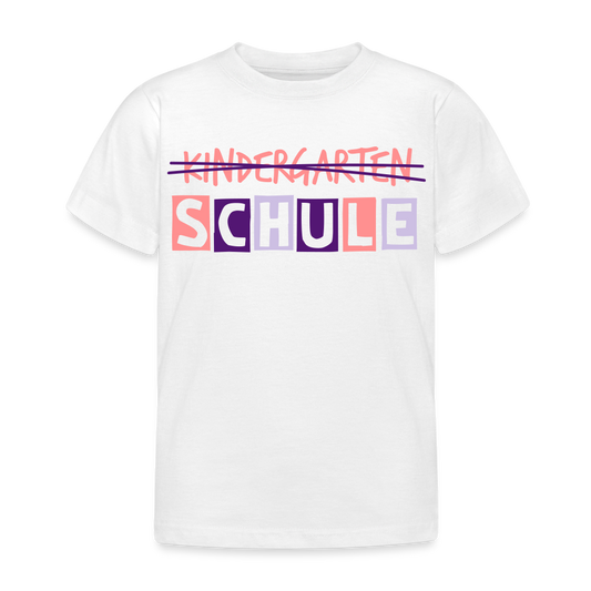 Kinder T-Shirt "Schule3" - weiß