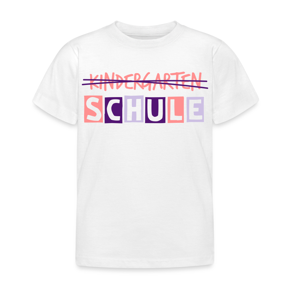 Kinder T-Shirt "Schule3" - weiß