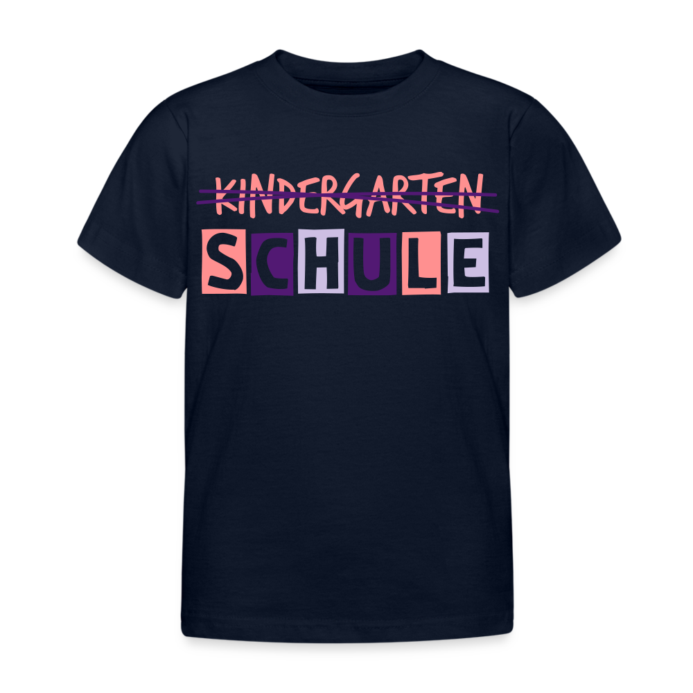 Kinder T-Shirt "Schule3" - Navy