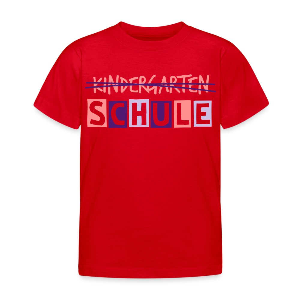 Kinder T-Shirt "Schule3" - Rot