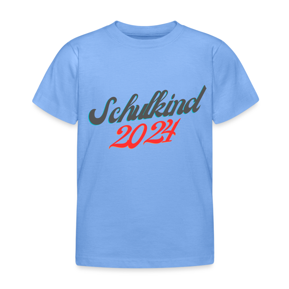 Kinder T-Shirt "Schulkind 3" - Himmelblau