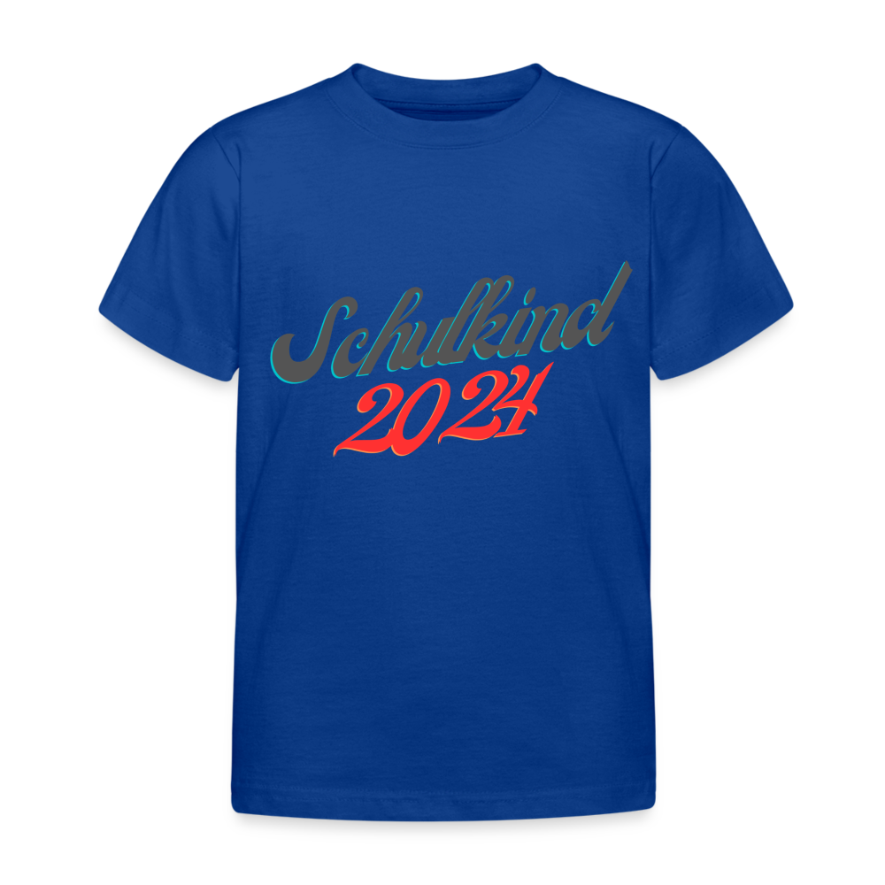 Kinder T-Shirt "Schulkind 3" - Royalblau