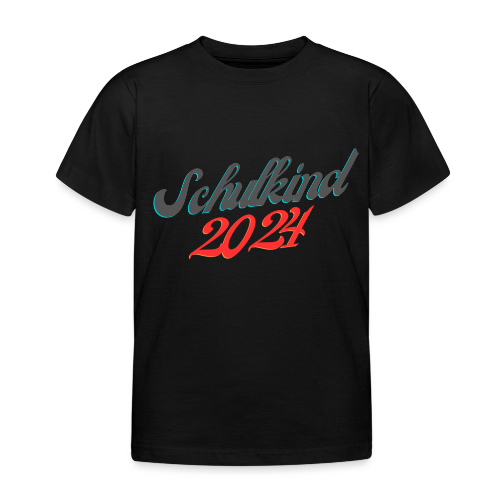 Kinder T-Shirt "Schulkind 3" - Schwarz