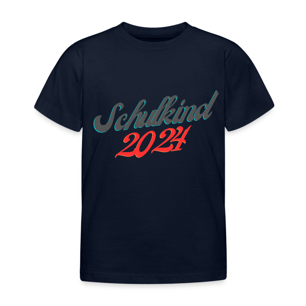 Kinder T-Shirt "Schulkind 3" - Navy