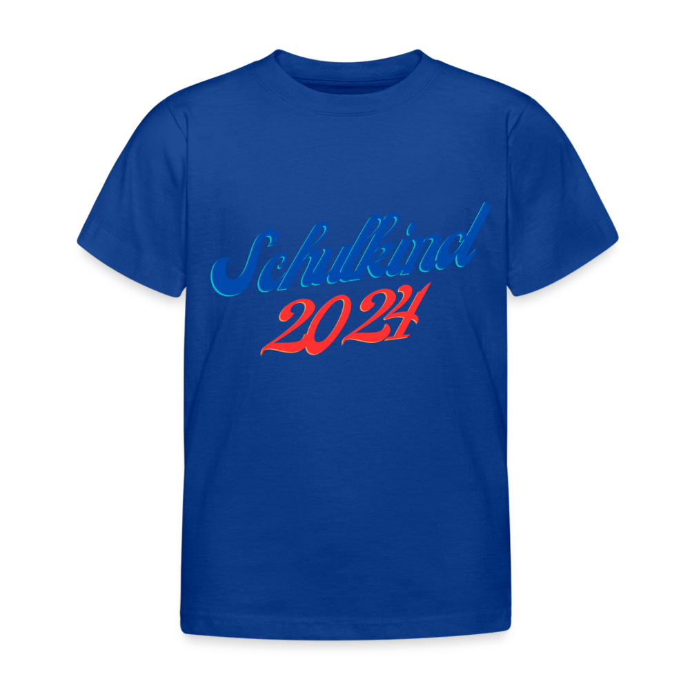 Kinder T-Shirt "Schulkind 1" - Royalblau