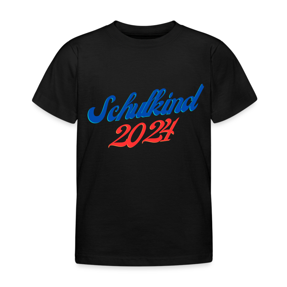 Kinder T-Shirt "Schulkind 1" - Schwarz
