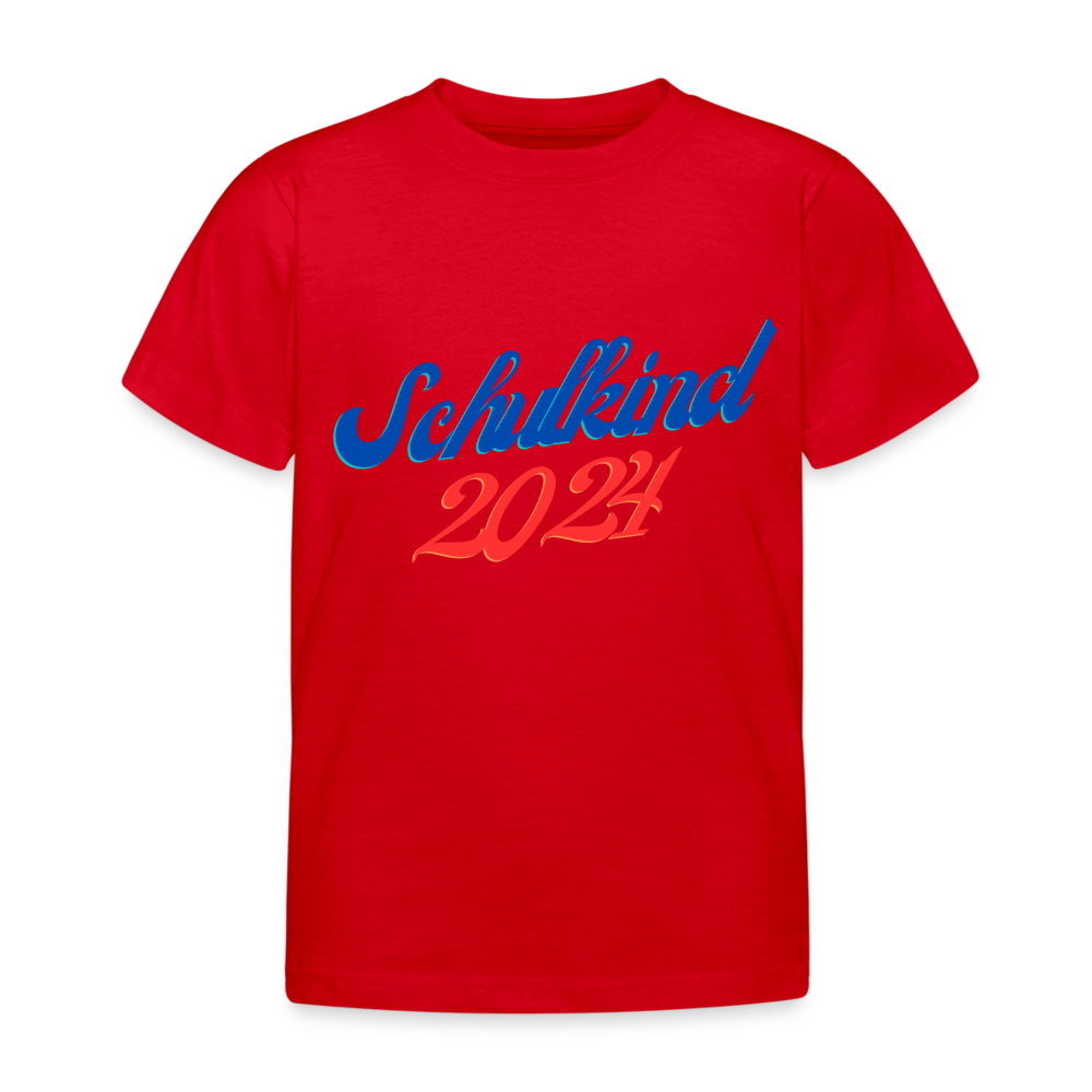Kinder T-Shirt "Schulkind 1" - Rot
